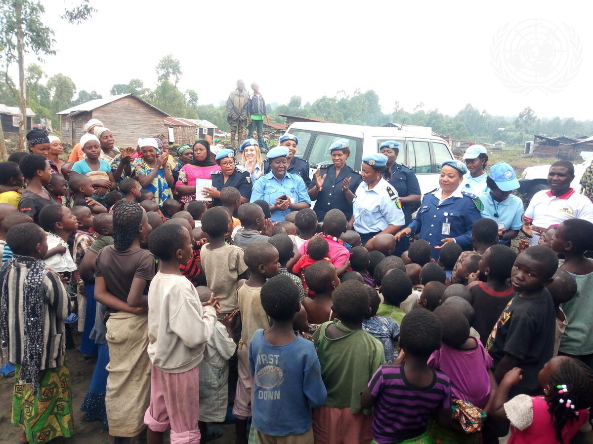 UNPOL MONUSCO Visit Grace Orphanage in Kibati