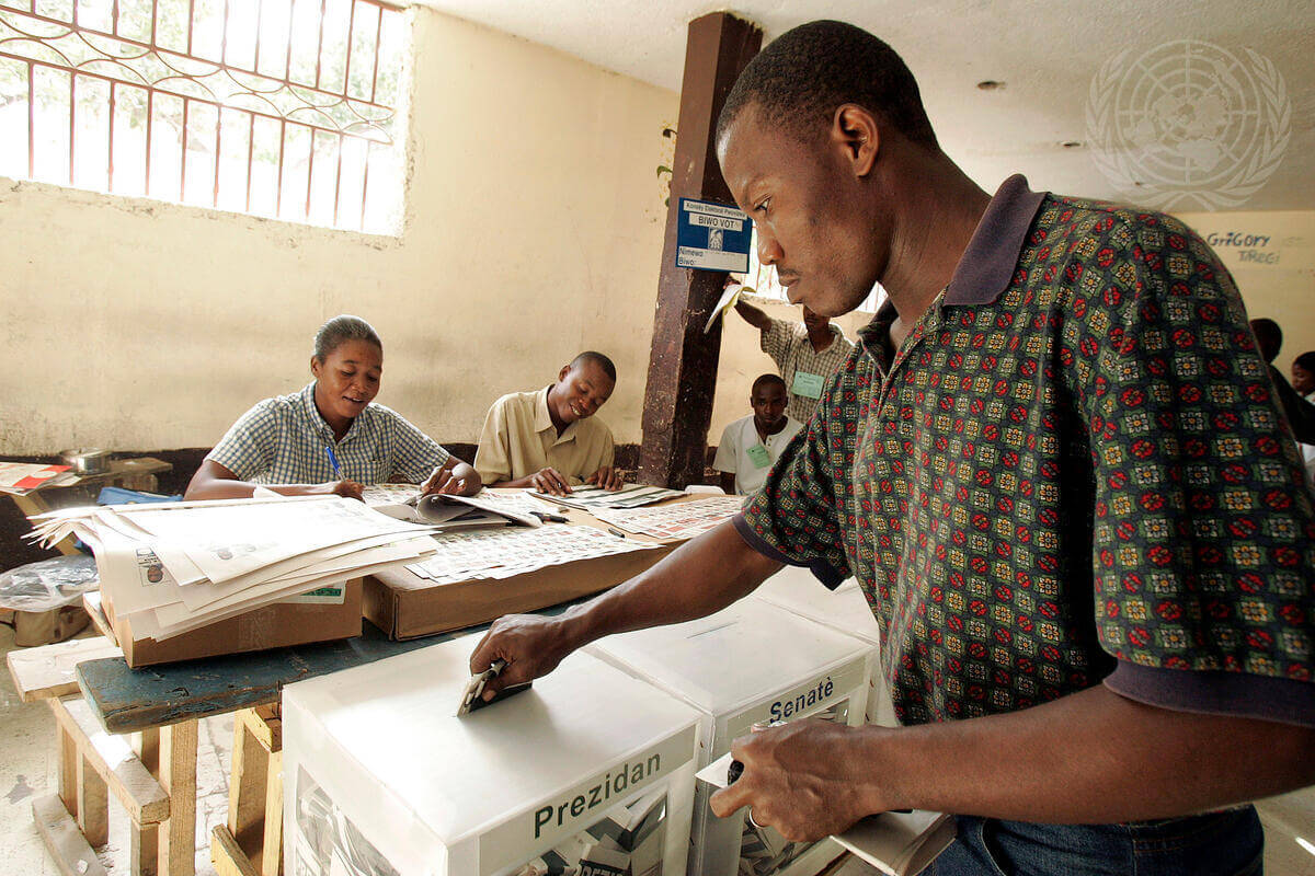 Voting in Haiti Elections