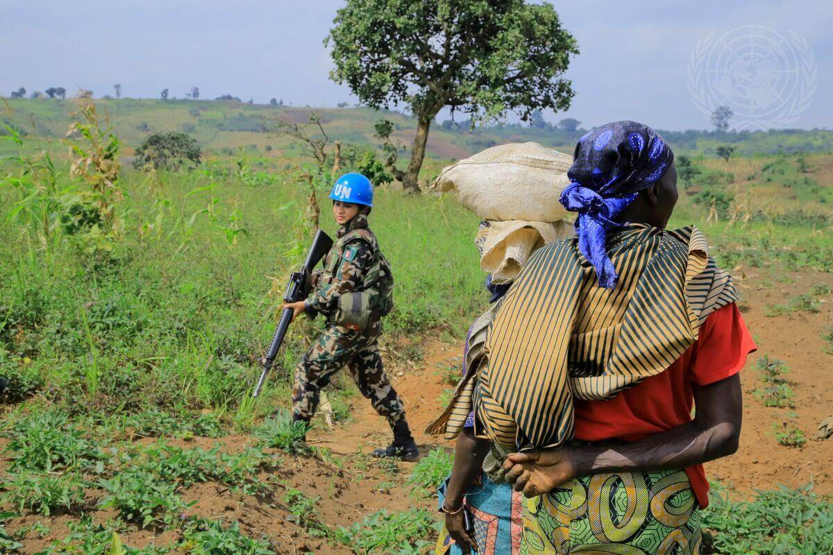 MONUSCO Peacekeepers and FARDC Soldiers Patrol Fataki Area